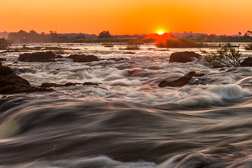 Image showing Whitewater rapids at Victoria Falls