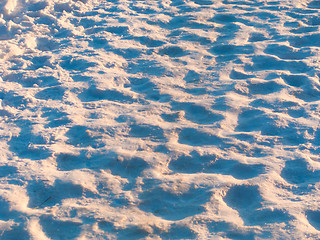 Image showing Pattern in the snow