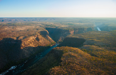 Image showing Zambezi river gorge