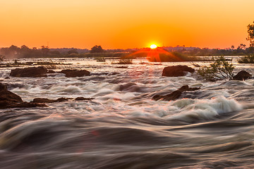 Image showing Whitewater rapids at Victoria Falls