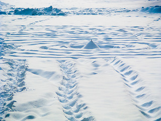 Image showing Pattern in the snow