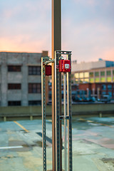 Image showing Outdoor fire alarm pull switch