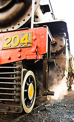 Image showing Steam locomotive detail