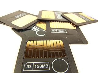 Image showing 128 mb memory cards