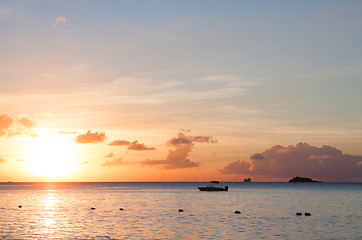 Image showing Sunset in Antigua