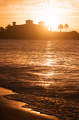 Image showing Sunset in Antigua