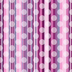 Image showing Seamless striped pink pattern