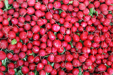 Image showing radishes background