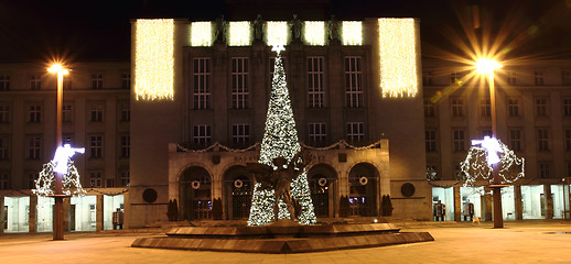 Image showing christmas tree in the Ostrava 