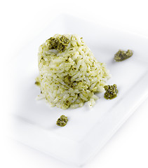 Image showing Risotto With Pesto Sauce