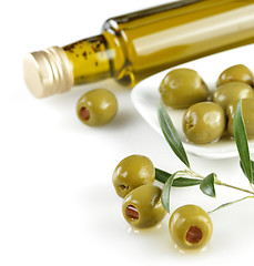 Image showing Green Stuffed Olives