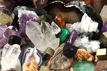 Image showing minerals and gems background
