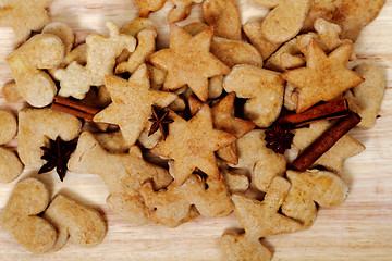 Image showing christmas gingerbread background 