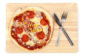 Image showing pizza background