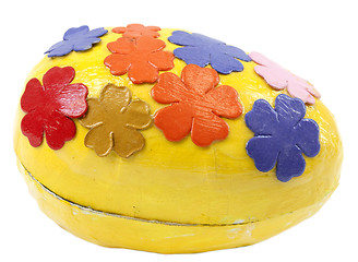 Image showing Yellow easter egg