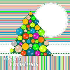 Image showing Christmas and New Year tree. holiday background