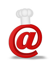 Image showing emailsymbol mit kochm?tze