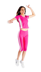 Image showing Young woman in fitness