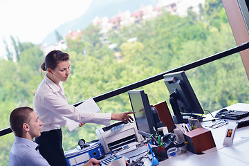 Image showing business people in a meeting at office