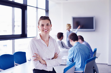 Image showing business people in a meeting at office