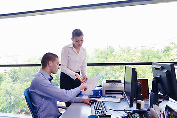 Image showing business people in a meeting at office