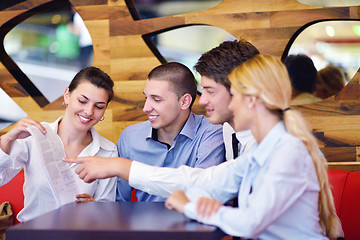 Image showing business people in a meeting at office