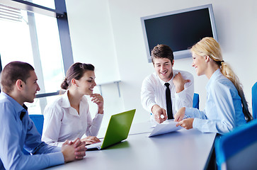 Image showing business people in a meeting at office