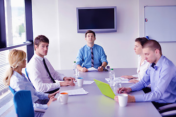 Image showing business people in a meeting at office