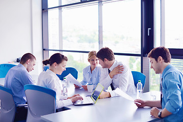 Image showing business people in a meeting at office