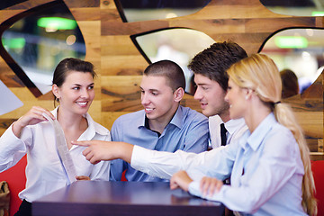 Image showing business people in a meeting at office