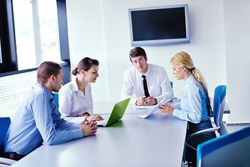 Image showing business people in a meeting at office