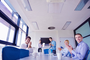 Image showing business people in a meeting at office