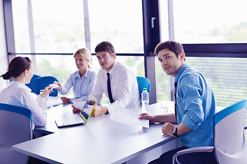 Image showing business people in a meeting at office