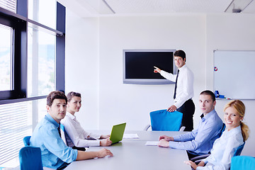 Image showing business people in a meeting at office