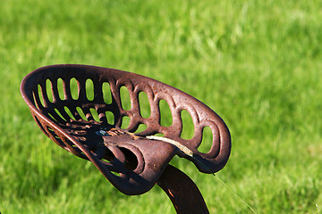 Image showing Old rusty seat