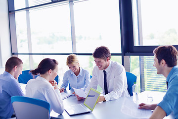 Image showing business people in a meeting at office