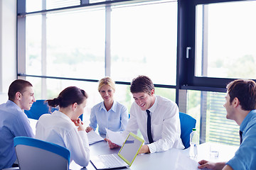 Image showing business people in a meeting at office