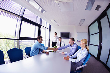 Image showing business people in a meeting at office