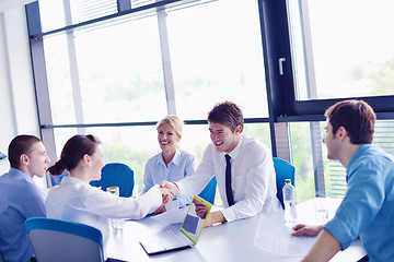 Image showing business people in a meeting at office