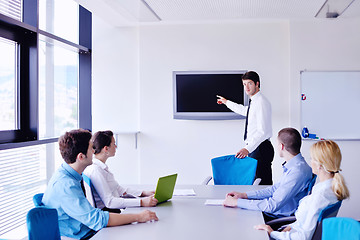 Image showing business people in a meeting at office