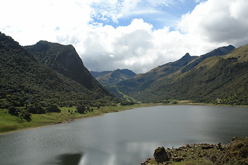 Image showing View on the mountain lake