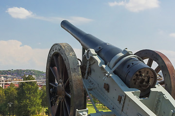 Image showing An old cannon