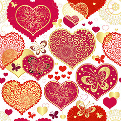 Image showing Seamless valentine pattern