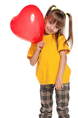 Image showing Girl with heart