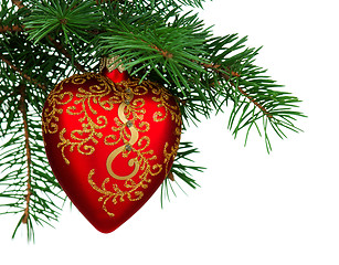 Image showing Christmas baubles