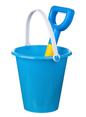 Image showing Toy bucket and spade