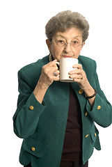 Image showing woman with cup