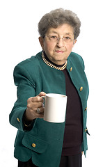 Image showing woman with cup