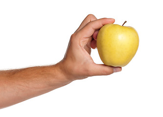 Image showing Hand with apple