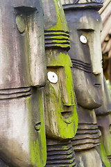 Image showing Wooden statues

